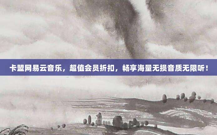 卡盟网易云音乐,超值会员折扣,畅享海量无损音质无限听!