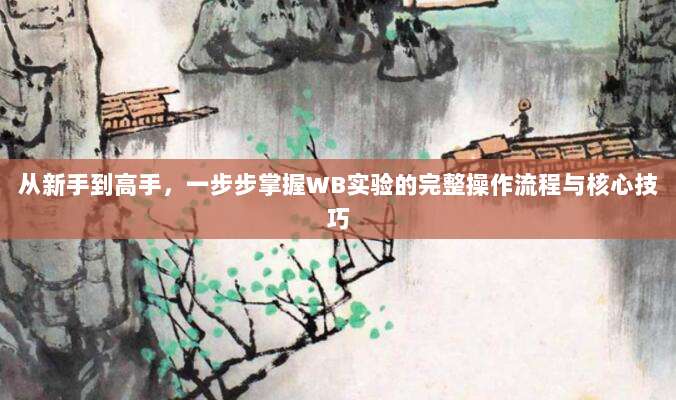 从新手到高手,一步步掌握WB实验的完整操作流程与核心技巧