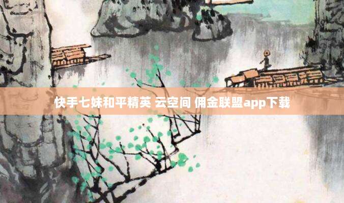 快手七妹和平精英 云空间 佣金联盟app下载